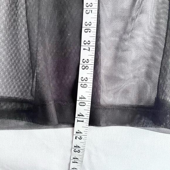 ZARA Black Sheer Pearl Tulle Dress XS – Party, Edgy, Chic - Picture 7 of 7